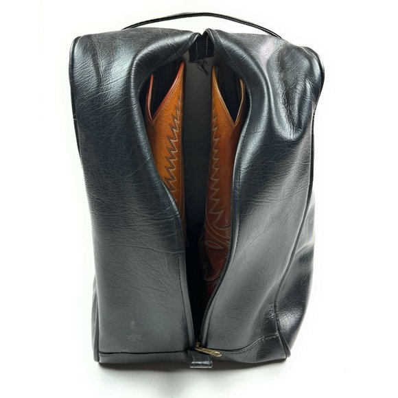 Dan Post Mens 9.5 D Snakeskin Leather Brown Exotic Western Cowboy Boots w/ Bag - Picture 15 of 16